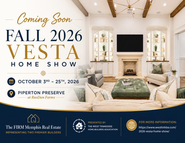 The FIRM Memphis - Fall 2026 VESTA Home Show flyer - Oct 3-25, 2026